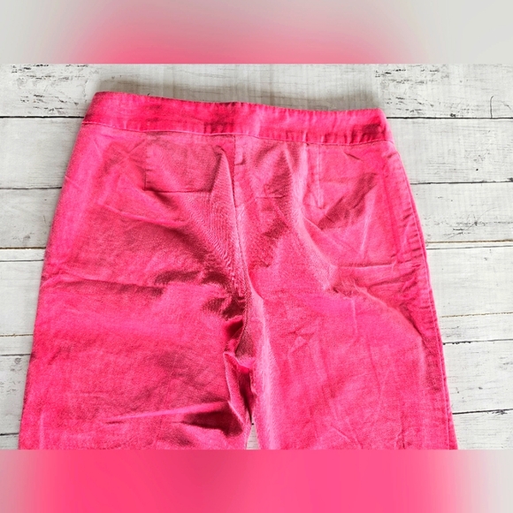 Liz Claiborne Barbie Pink Soft Corduroy Straight Pants Stretchy Lightweight - Picture 7 of 9
